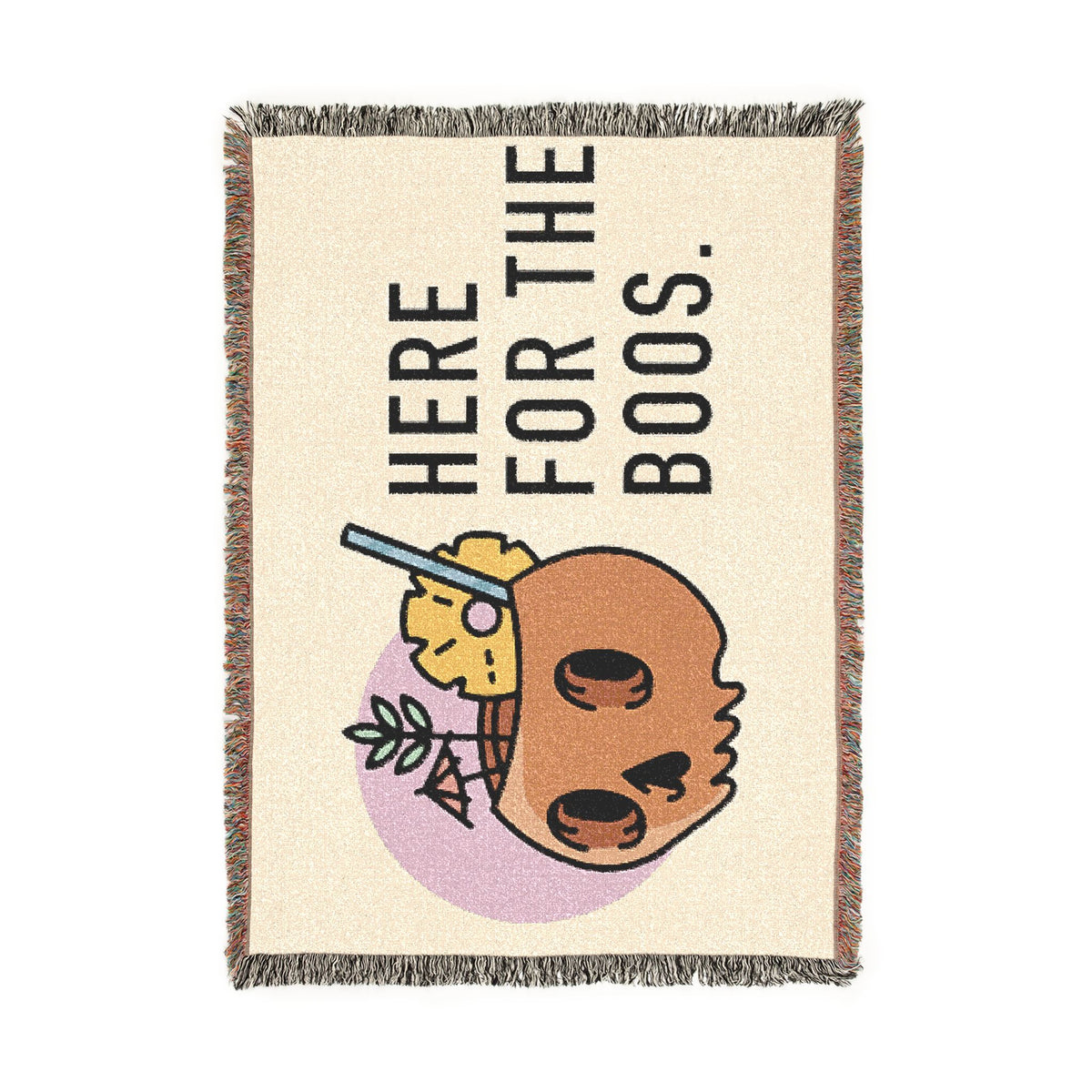 Here for the Boos Halloween Woven Blanket